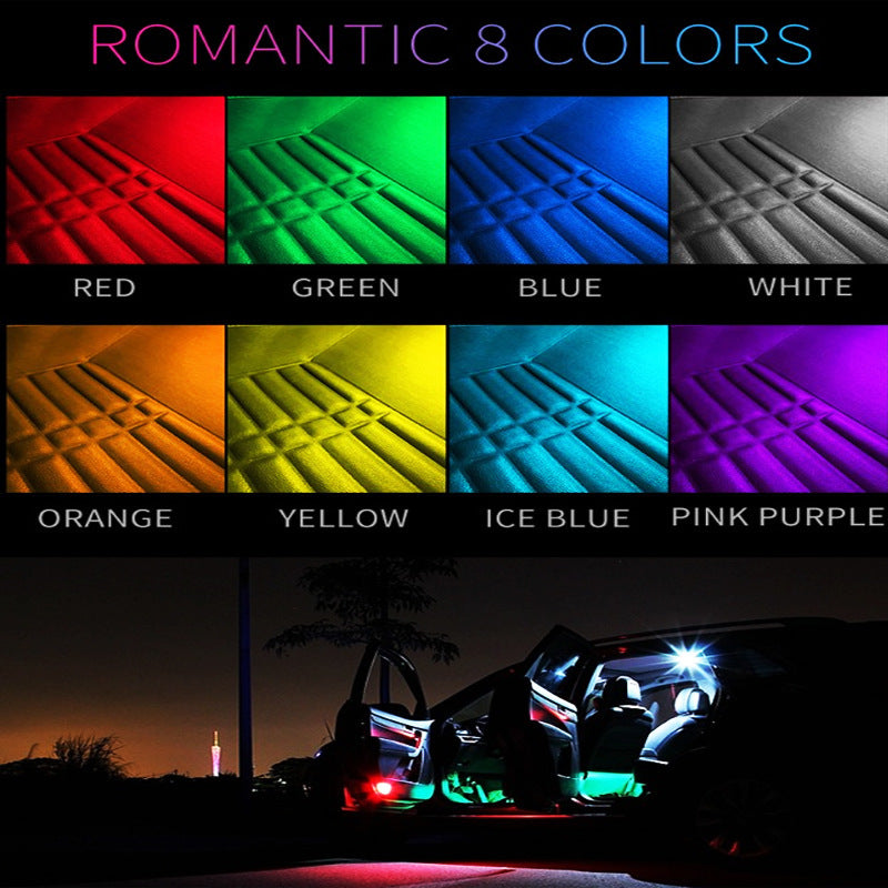 LEDvolution 4-in-1 Colorful Car Atmosphere Lights